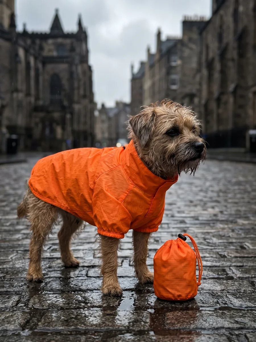 The Drizzle Jacket in Signal, Edinburgh